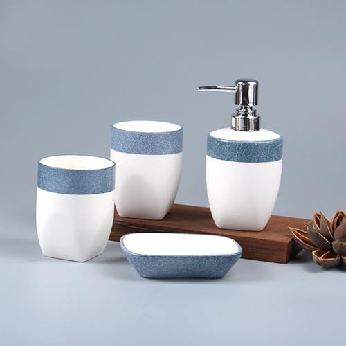 Bathroom Accessory Set with Snowflake Design