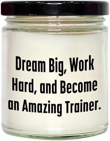 Valentines Day Gift for Trainers - 9oz Vanilla Soy Candle