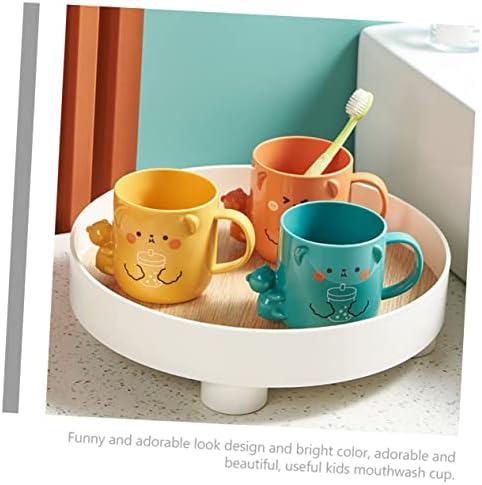 Healifty 2-Piece Funny Cartoon Mouthwash Cup for Kids