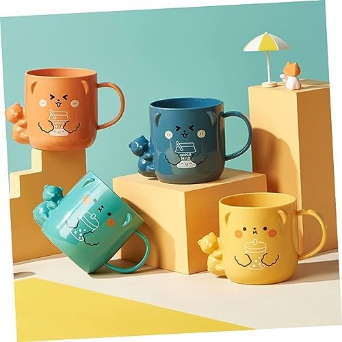 PRETYZOOM 2Pcs Cartoon Mouthwash Cup Cute Plastic Toothbrush Holder for Kids