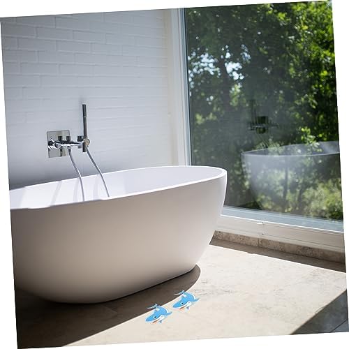 LIFKICH Shark Shape Adhesive Bathroom Sticker Set