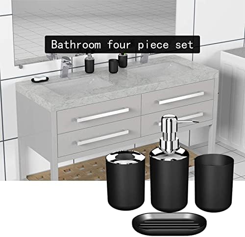Complete 4-Piece Bathroom Accessory Set