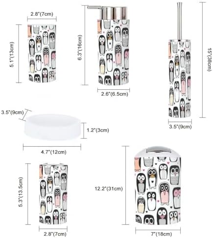 Bathroom Accessories Set for Kids 6 Pcs