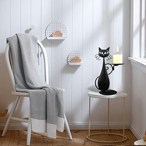 OFILLES Black Cat Candle Holder