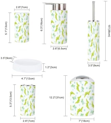 JBNJANKDAV6-Piece Bathroom Accessories Set with Cartoon Design