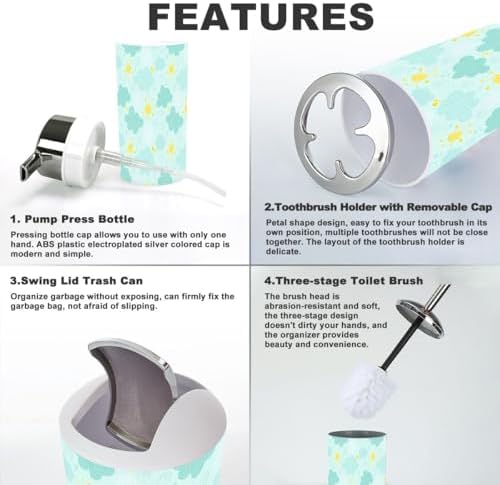 Bathroom Accessories 6-Piece Set