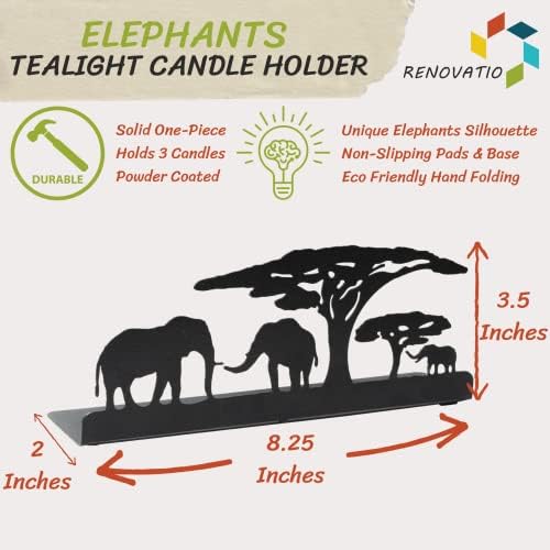 Safari Elephant Candle Holder