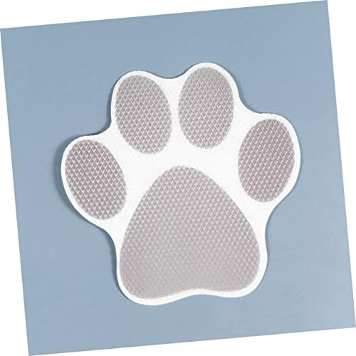 OUNONA 10-Piece Cartoon Dog Footprint Slip Decals for Bathtub