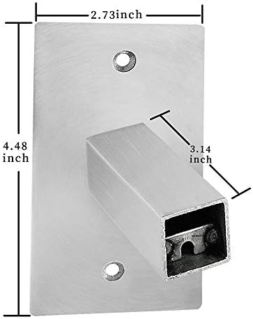 Electric Heated Towel Rack Brushed Square Hardwired Kit for Wall Mount