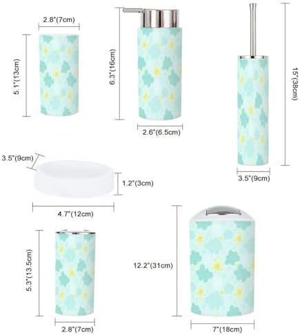 Bathroom Accessories 6-Piece Set