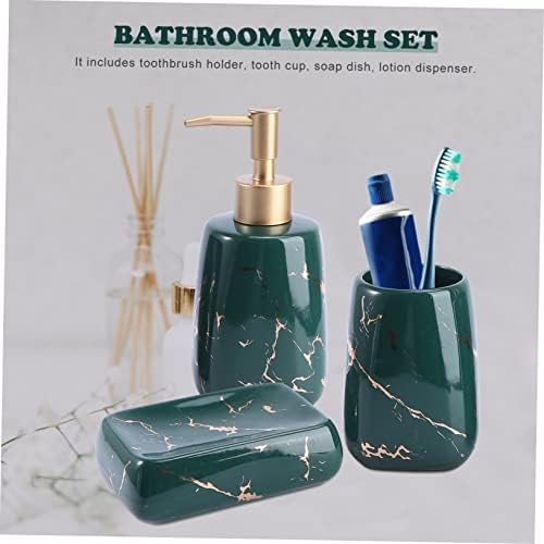 SOLUSTRE 3Pcs Bathroom Accessory Set