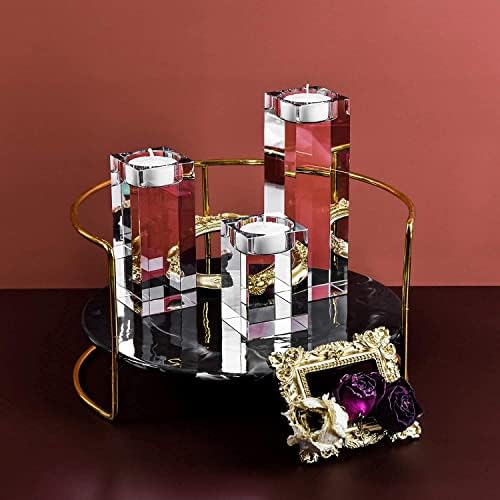 Stylish Crystal Candle Holders Set for Your Home or Wedding