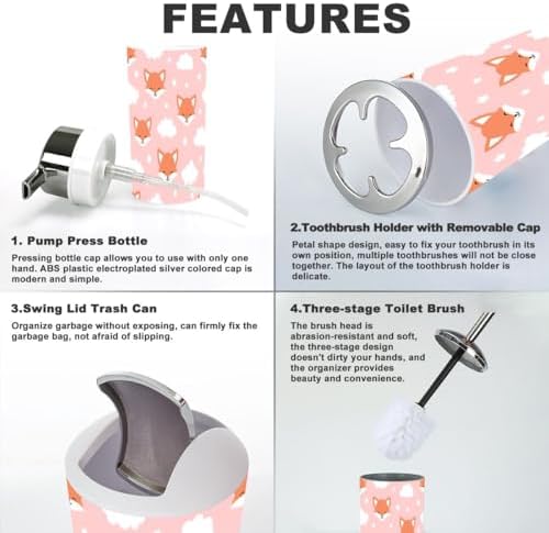 Bathroom Accessory Set 6 Piece