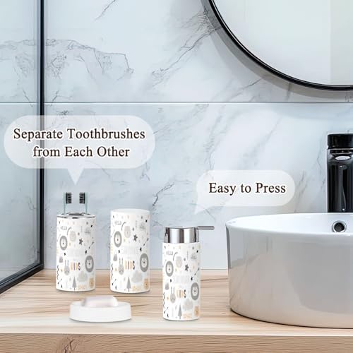 Scandinavian Style 6 Pcs Bathroom Accessories Set