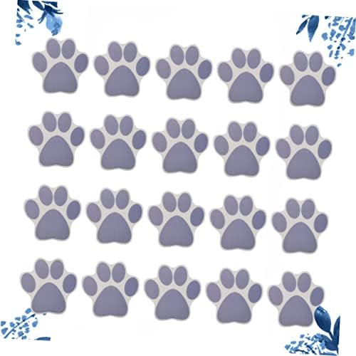 ABOOFAN 20PCS Cartoon Dog Footprint Stickers for Bathtub