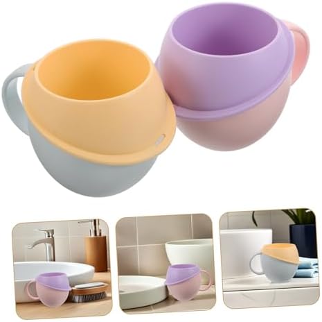 Cabilock 2Pcs Capacity Mouthwash Cup with Handle