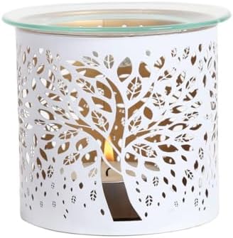 Woodbridge Tree of Life White Tea Light Oil Burner Candle Holder