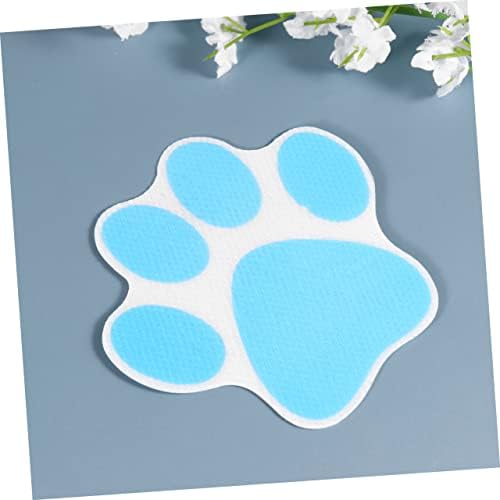 20-Piece Cartoon Dog Footprint Slip Resistant Stickers for Bathtubs