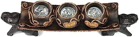 Thai Elephant Tray Candle Holder
