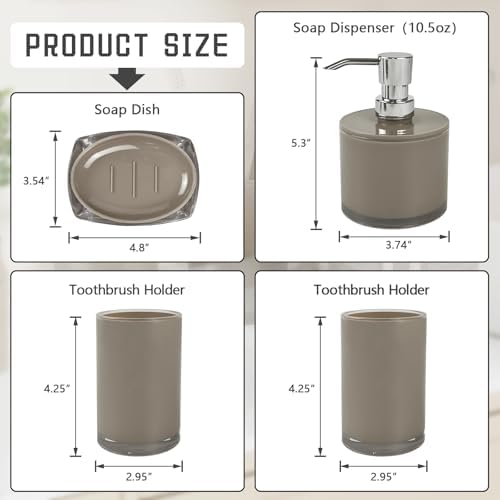 Transform Your Bathroom with 4-Piece Set