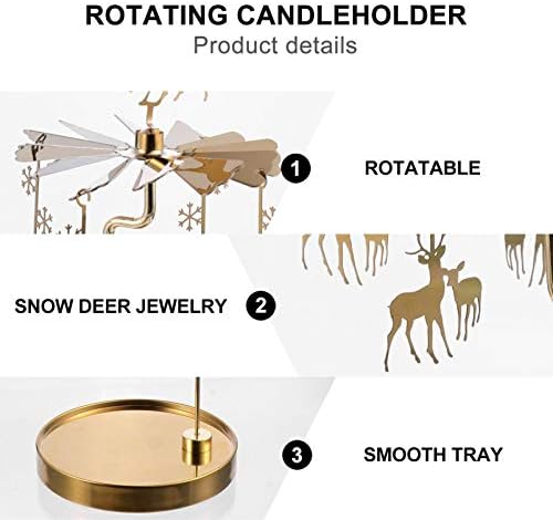 Beaupretty Metal Tealight Candle Spinner