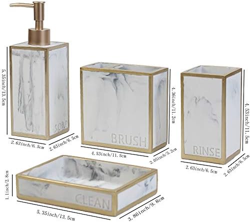 Hommah 4-Piece Bathroom Accessory Set