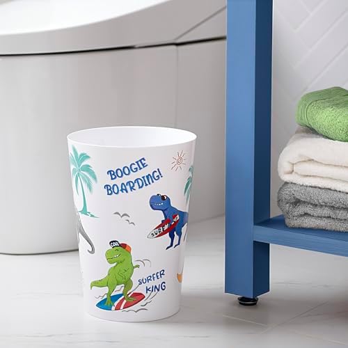 Surfin Dino 4-Piece Bathroom Accessory Set
