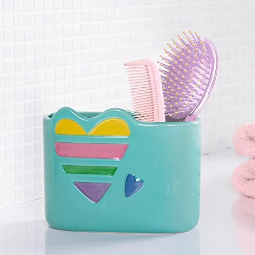 Allure Home Creation Rainbow Hearts Bath Set 7-Piece Bundle