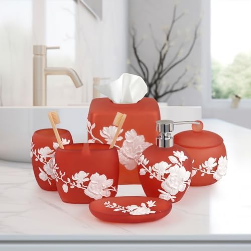 Elegant 6-Piece Bathroom Accessories Set Perfect for Modern Home