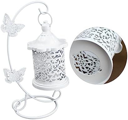 Alipis Wrought Iron Candle Holder Bird Cage