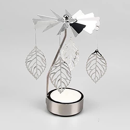 Elegant Metal Spinning Candle Holder for Weddings