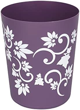 7-Piece Floral Bath Set Purple - Home Basics