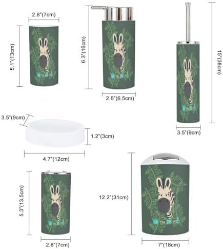 Bathroom Accessory Set 6 Pcs Modern Stylish Design