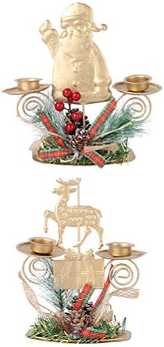 Elegant Christmas Candle Holder Set