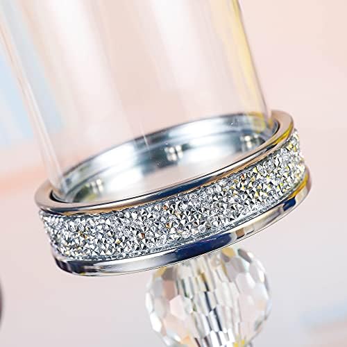 Candleholder for Pillar Candle Elegant Crystal Candleholder for Home and Wedding