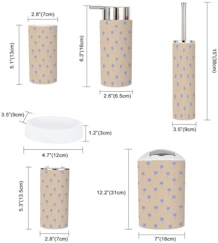 JBNJANKDAV tropical forest bathroom accessory set
