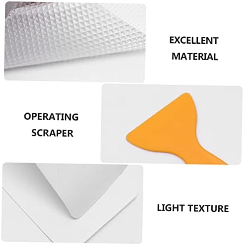Bathroom Safety Sticker Set with Scraper Tool