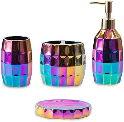 Rainbow Bathroom Accessory Set