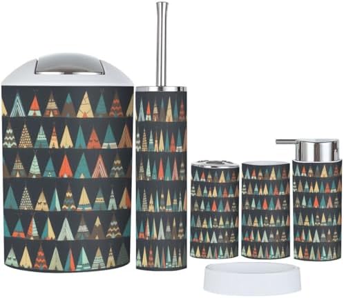 Long-Lasting Strength 6-Piece Native American Bathroom Set