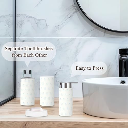 JBNJANK Bathroom Accessories Set Durable Design Weightless Modern Aesthetic
