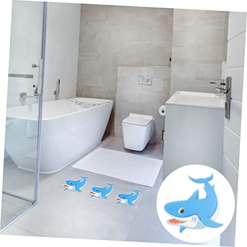 LIFKOME Shark Sticker Set for Bath Tub Non Slip Peva Frosted Decals