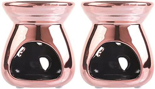 MyGift 2-Piece Aromatherapy Candle Holder Set with Modern Design