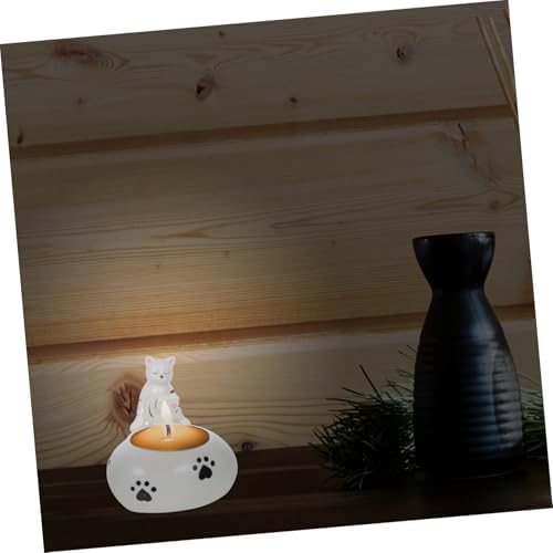 Elegant Cat Candle Holder