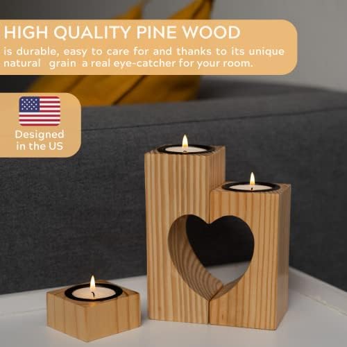 TBFM Heart Candle Holder Set