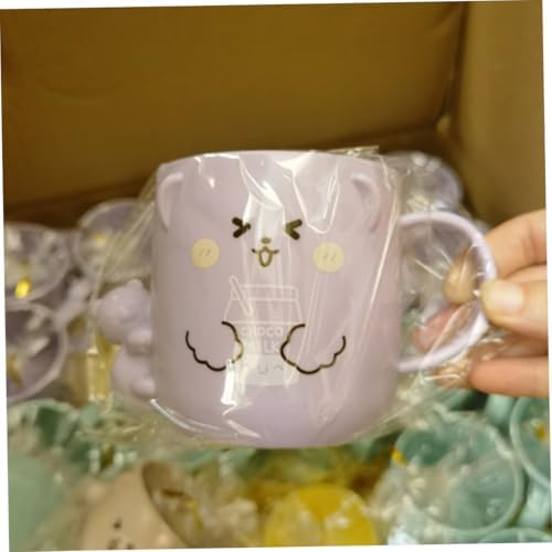 Healifty 2-Piece Funny Cartoon Mouthwash Cup for Kids
