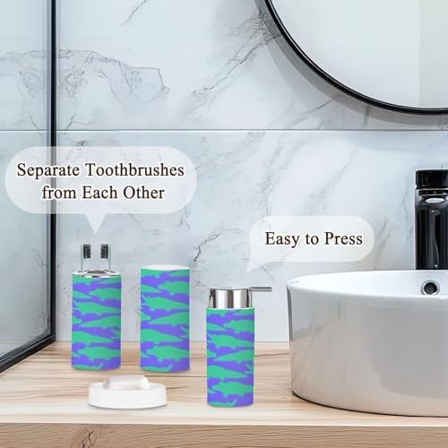 Stylish 6-Piece Bathroom Organizational Kit for Home Commercial Use