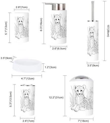 Durable 6-Piece Bathroom Set for Kids