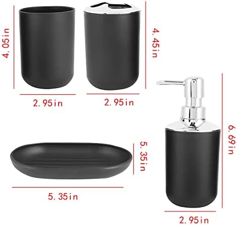 Complete 4-Piece Bathroom Accessory Set