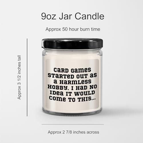 Card Games Themed Vanilla Soy Candle 9oz