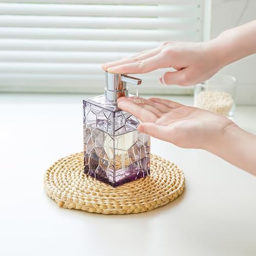Rust-Free Acrylic Bathroom Accessories Set 5-Piece Lavender Purple